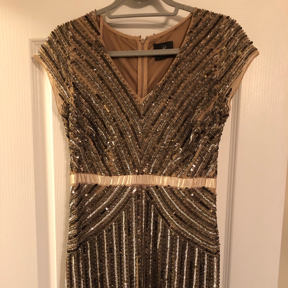 Adrianna Papell dress. Bridesmaid, mother of bride